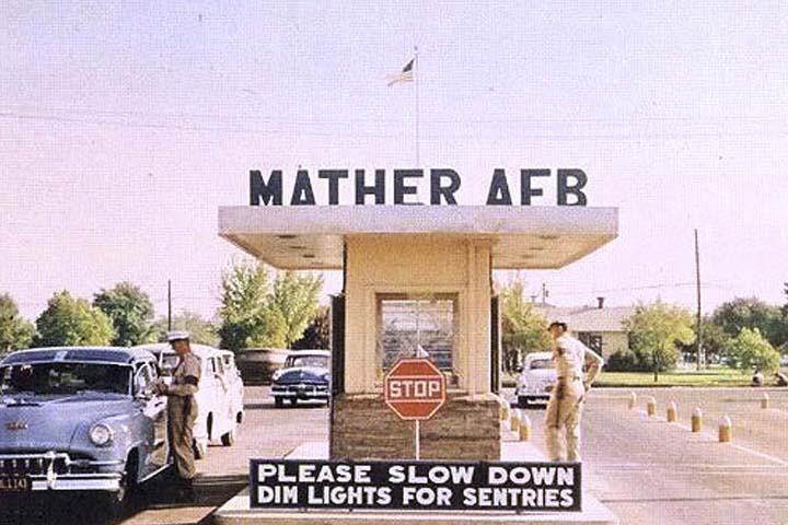 Mather AFB main Gate - 1955