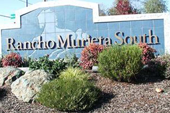 Rancho Murieta, south entrance sign